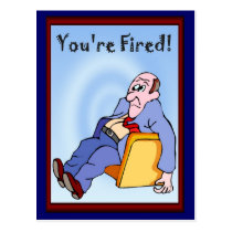 Business buddies, You(re fired Post Cards