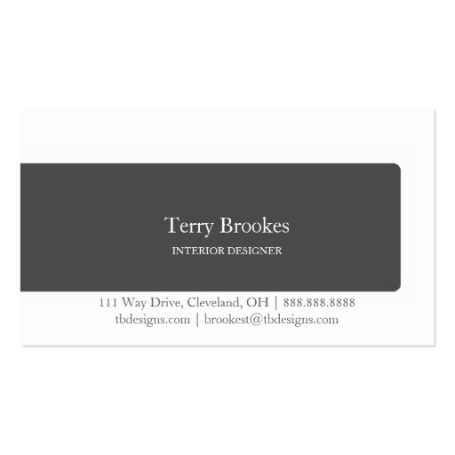 Business Card | About |blk