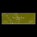 Business Card Abstract 1 Slim Green business cards