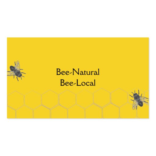 Business Card - Apiary - Beekeeping (back side)