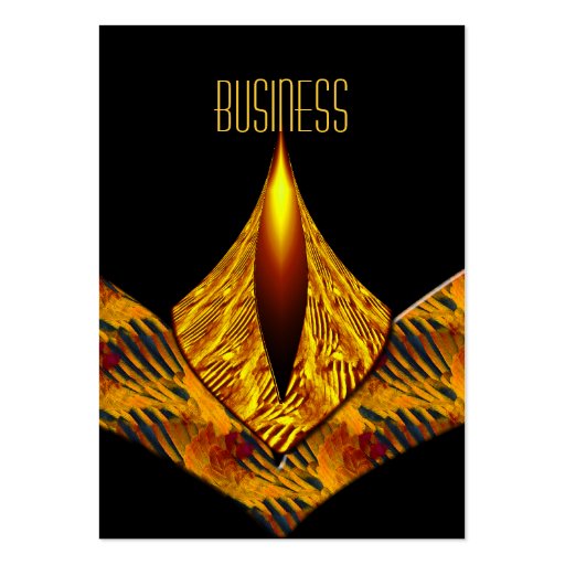 Business Card Art Deco Yellow (front side)
