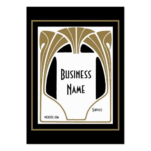 Business Card Art Nouveau Deco Elegant