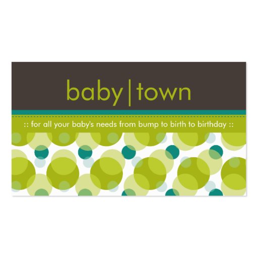 BUSINESS CARD :: babytown 7 (front side)