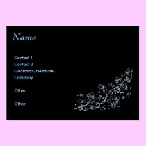 Business card, Black , ethereal business cards