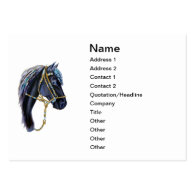 Business Card, Black Peruvian Horse