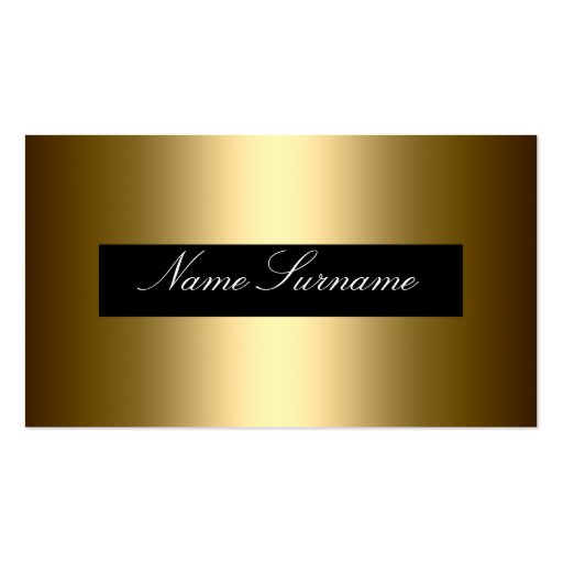 Business Card Black  Silver gold Abstract