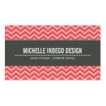 BUSINESS CARD bold bright chevron pattern