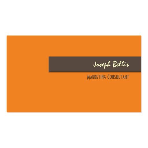 Business Card, bold {customizable background} (front side)