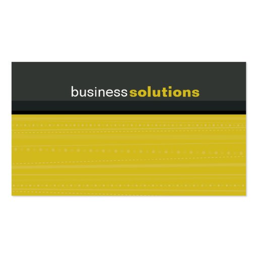 BUSINESS CARD bold modern linear mustard grey (front side)
