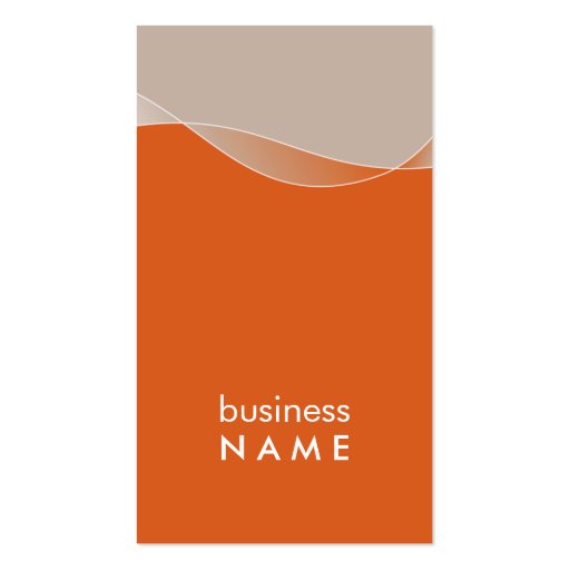 BUSINESS CARD bold modern swish (front side)