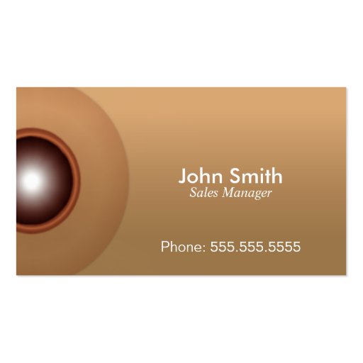 Business Card Brown Elegant And Wonderful Effects (front side)