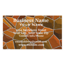 Business Card Brown Stone
