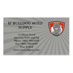 Business card Bulldog Mechanic Arms Crossed Spanne