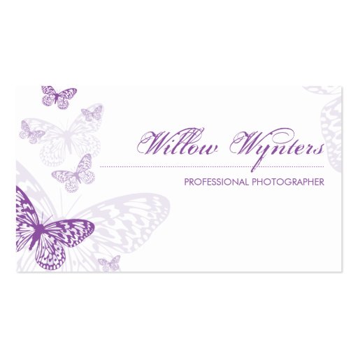BUSINESS CARD :: butterflies 3L (front side)