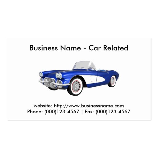 Business Card: Cars / Automotive (front side)