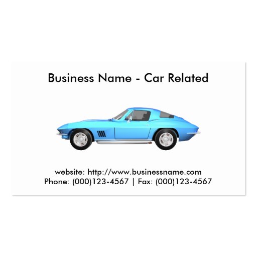 Business Card: Cars / Automotive (front side)