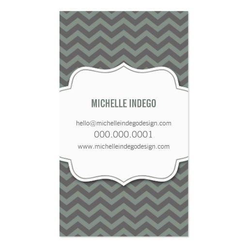 BUSINESS CARD :: chevron3 12P (back side)