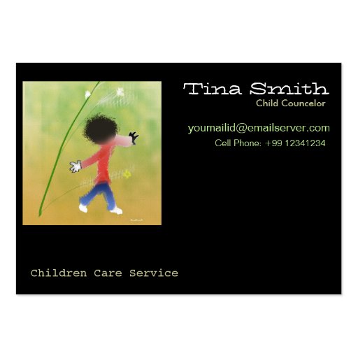 Business Card - Child Care (front side)