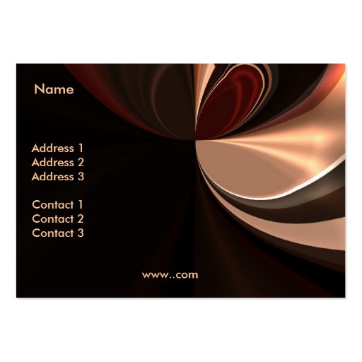 Business Card Chocolate Swirl (front side)