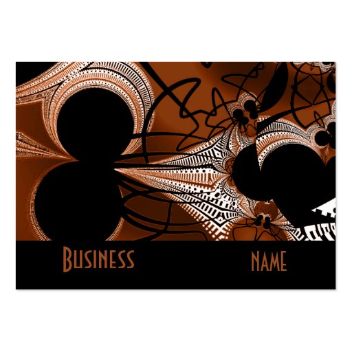 Business Card Copper Abstract Brown Black 2