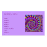 Business Card - Crazy Fractal Purple terquoise yel business cards