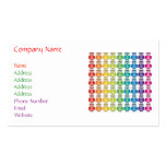 Business Card - Cute Rainbow Owl Pattern business cards