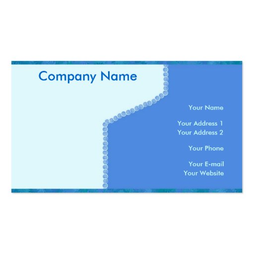 Business card design (front side)
