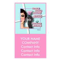 Business Card - Diamonds & Martinis