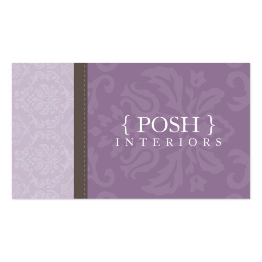 BUSINESS CARD :: divinely damask L 5