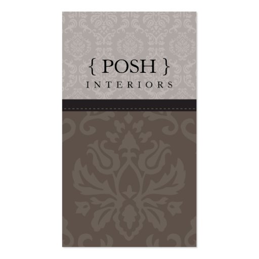 BUSINESS CARD :: divinely damask P 2 (front side)