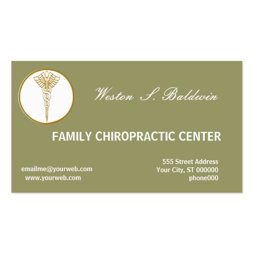 Business Card Doctors Eco Sage Green