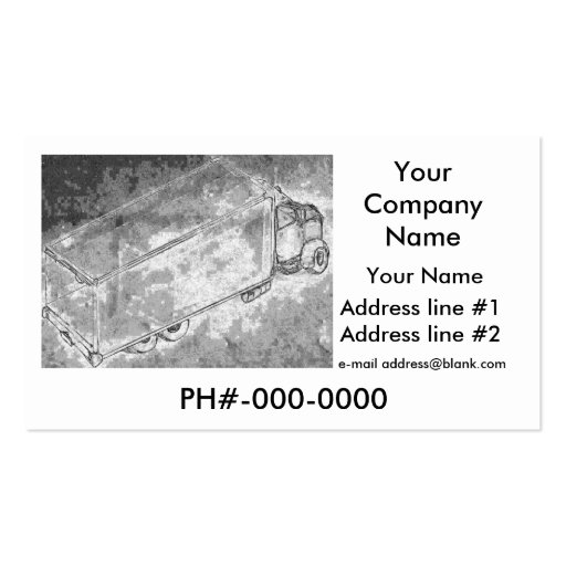 Business Card "Dry Van" (front side)