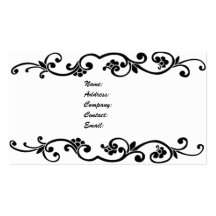 business card - elegant