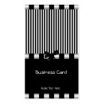 Business Card Elegant Art Deco Black White Silver Business Cards
