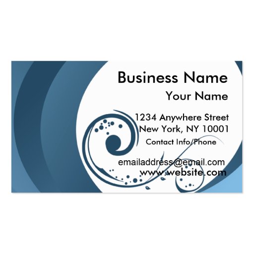 Business Card Elegant Blue