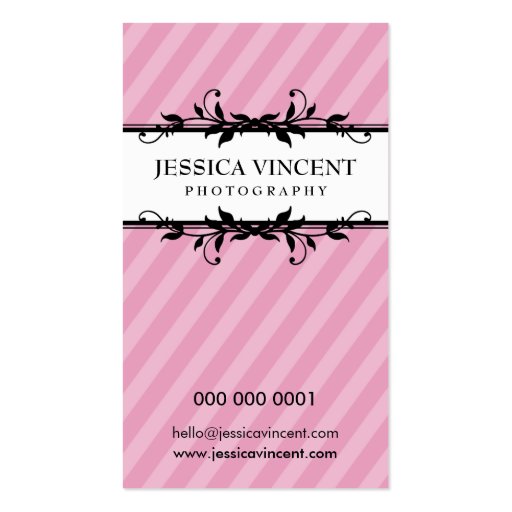 BUSINESS CARD elegant lux foliage (front side)