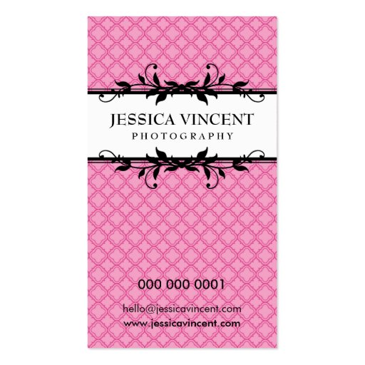 BUSINESS CARD elegant lux foliage (front side)