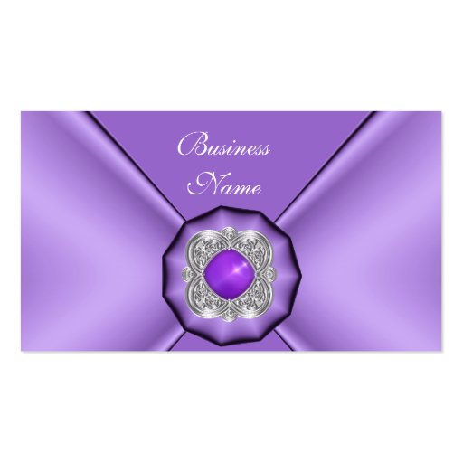 Business Card Elegant Mauve Purple Jewel