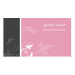 BUSINESS CARD elegant organic verve pink grey