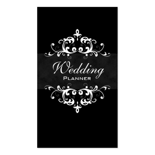 Business Card Elegant Wedding Event Planner 2 (front side)