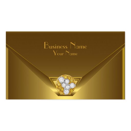 Business Card Elegant Wild Gold Black Purse