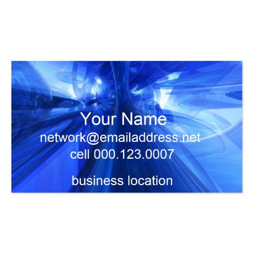 Business Card: Fantastic Blue (back side)