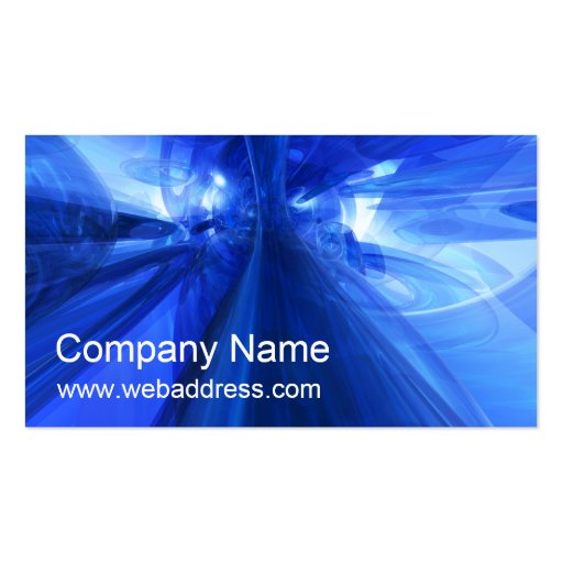 Business Card: Fantastic Blue (front side)