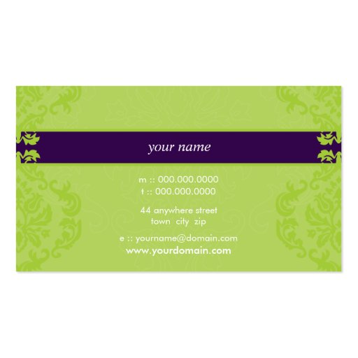 BUSINESS CARD :: finesse 10 - Danielle (back side)