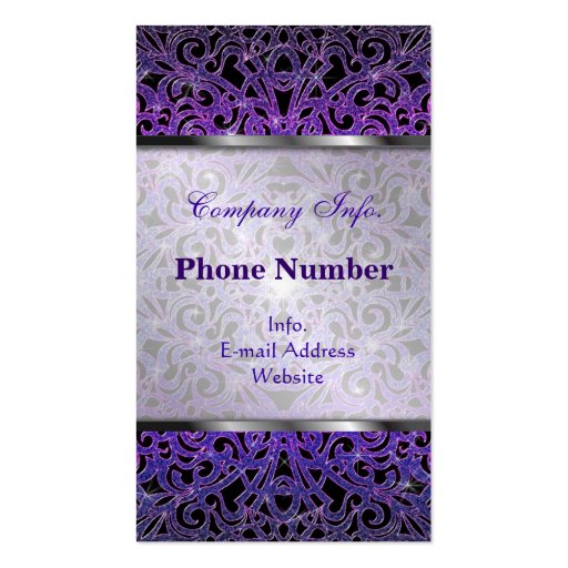 Business Card Floral abstract background (back side)