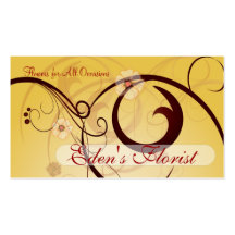 Business Card, Florals