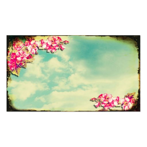 Business Card Flowers in the Sky (front side)
