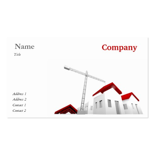 Business Card for construction company