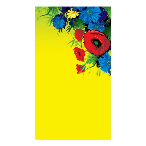 business card for florist (back side)