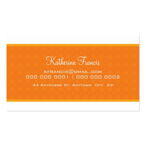 BUSINESS CARD :: fresh style 9 (back side)